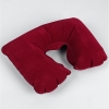 Надувная подушка для шеи. Бордовая