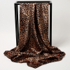 Платок узор леопард коричневый