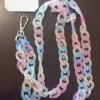 Цветная Акриловая цепочка через плечо. Матовая